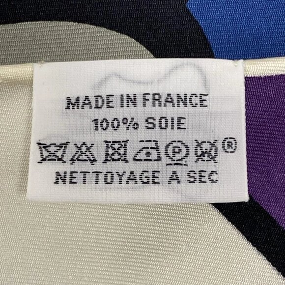 HERMES Bolduc AU Cream Gray Multi Scarf bran-478-090825 - Picture 6 of 7